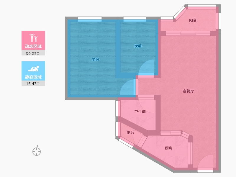 广东省-深圳市-港田花园-47.49-户型库-动静分区