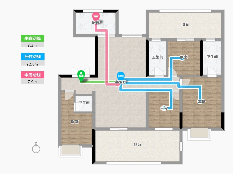 河南省-驻马店市-巨源壹号院-130.30-户型库-动静线