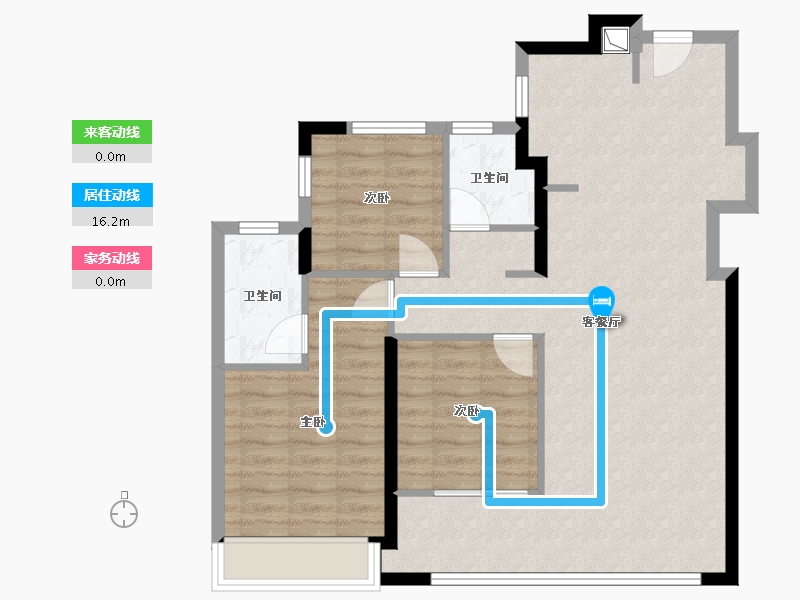 山东省-济南市-建发历控雍泉府-84.69-户型库-动静线