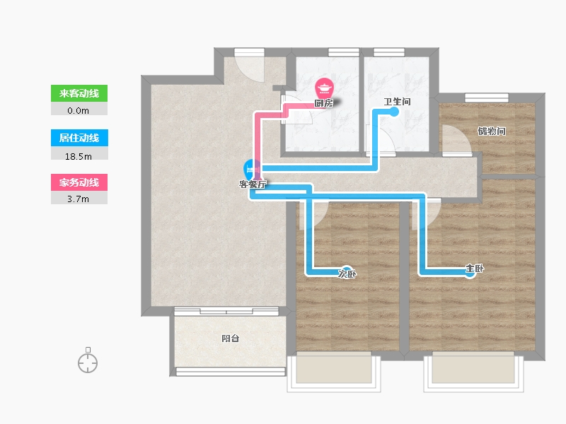 浙江省-湖州市-爱家曦霖樾-71.20-户型库-动静线