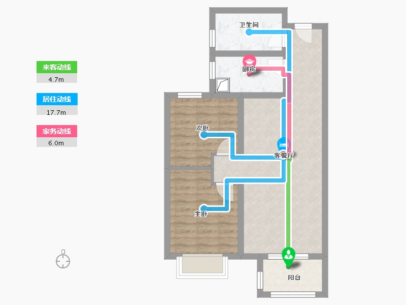 河北省-廊坊市-金辉优步水岸-62.40-户型库-动静线