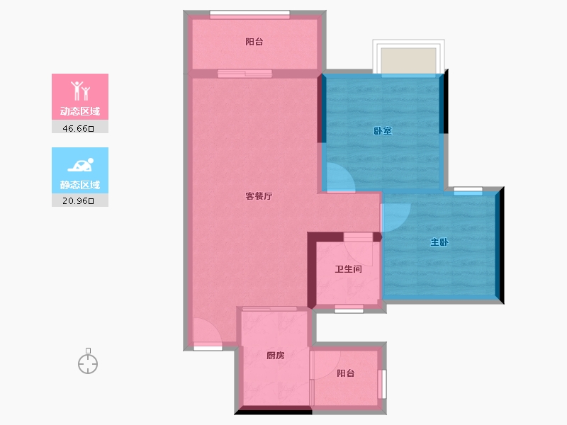 广东省-广州市-珠江·海珠里-59.99-户型库-动静分区