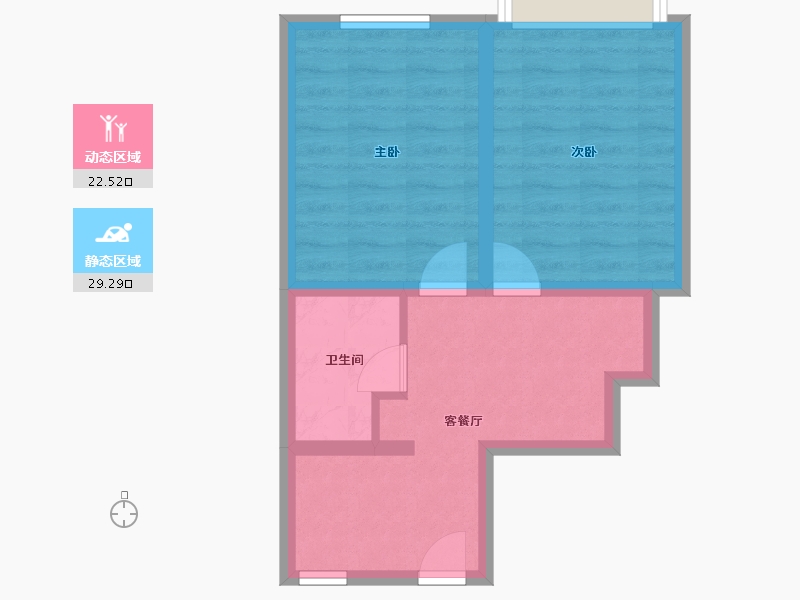 上海-上海市-临沂大楼-47.60-户型库-动静分区