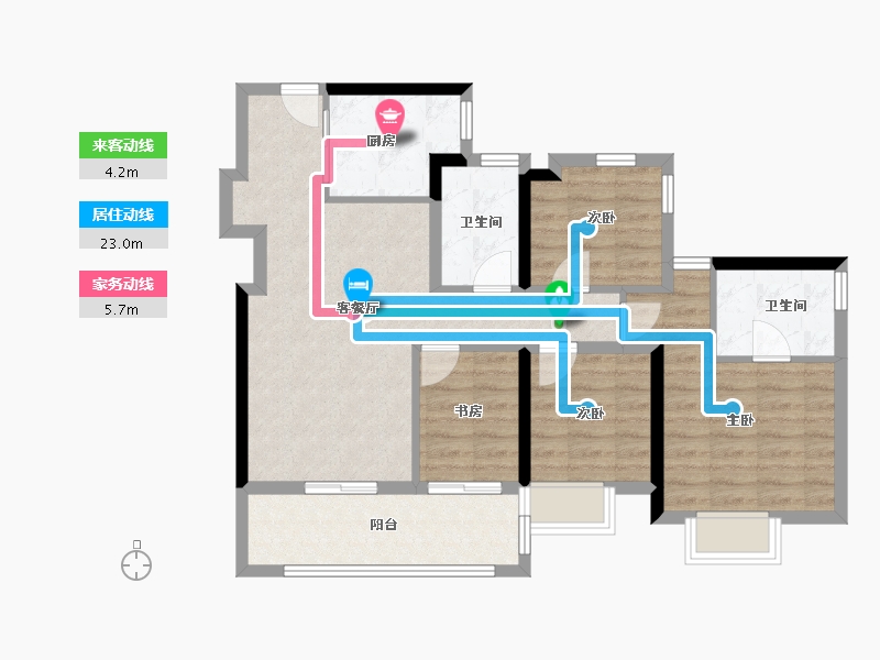 广东省-深圳市-阅臻府-83.83-户型库-动静线