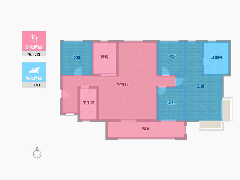 广东省-深圳市-阅臻府-120.48-户型库-动静分区