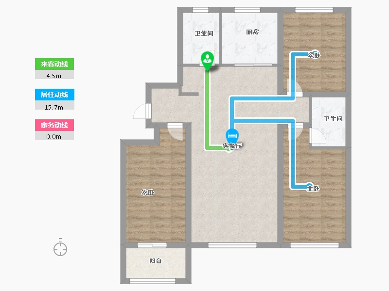 河北省-沧州市-书香文苑-90.55-户型库-动静线