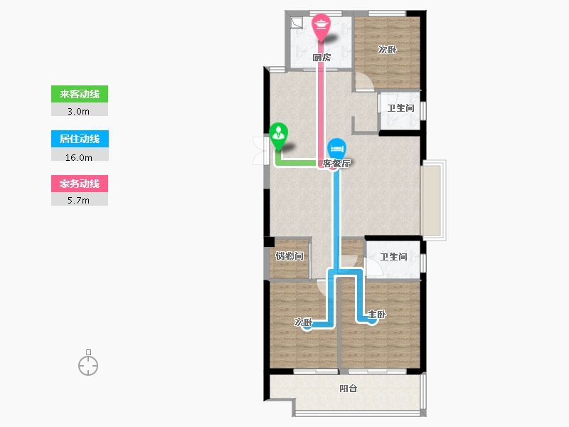 浙江省-温州市-江宸佳苑-108.16-户型库-动静线