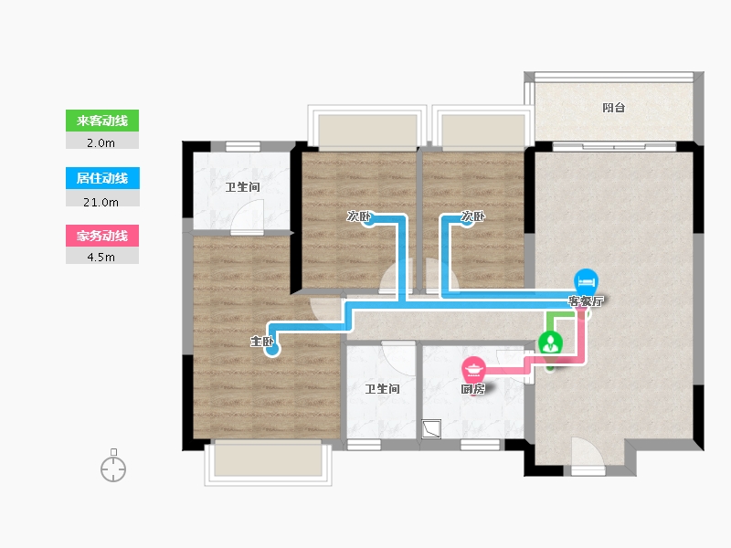 四川省-成都市-香江悦湖春天-80.01-户型库-动静线