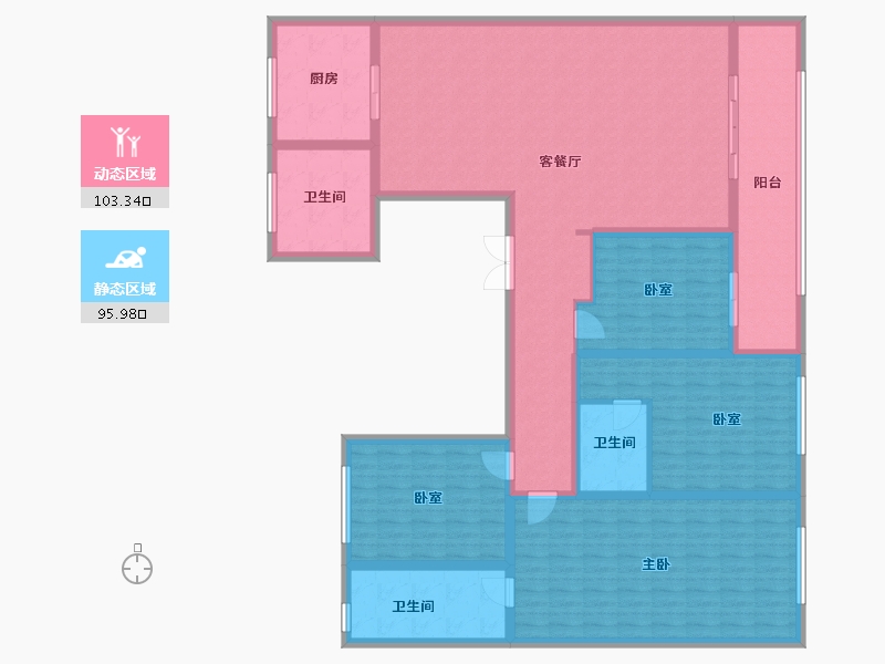 山东省-潍坊市-城投·和悦府-180.00-户型库-动静分区