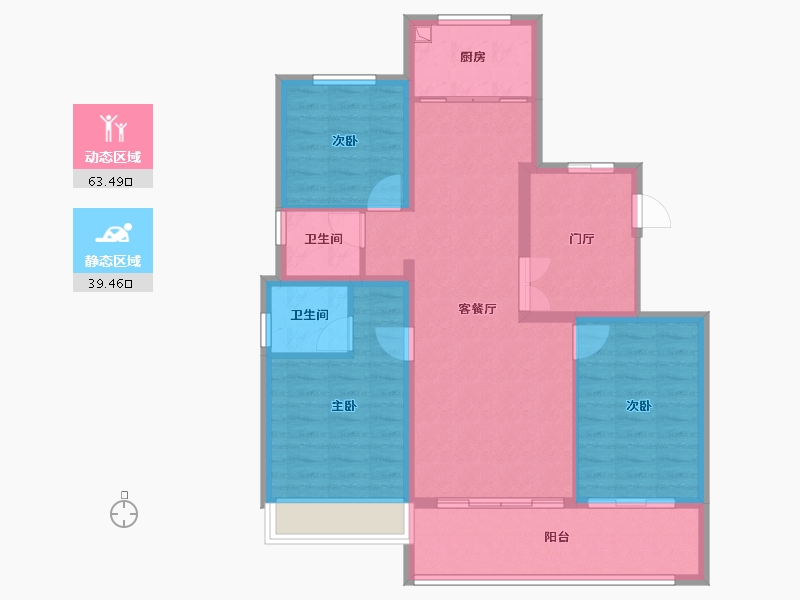 河南省-安阳市-万和云璟-90.00-户型库-动静分区