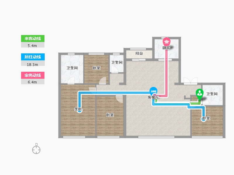 湖北省-武汉市-光谷润府-141.47-户型库-动静线