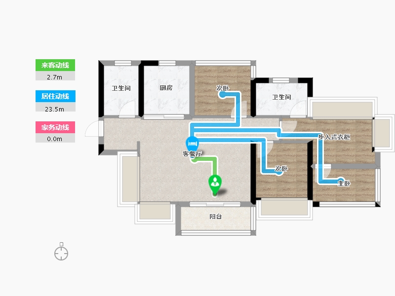 广东省-广州市-保利燕语堂悦-72.07-户型库-动静线