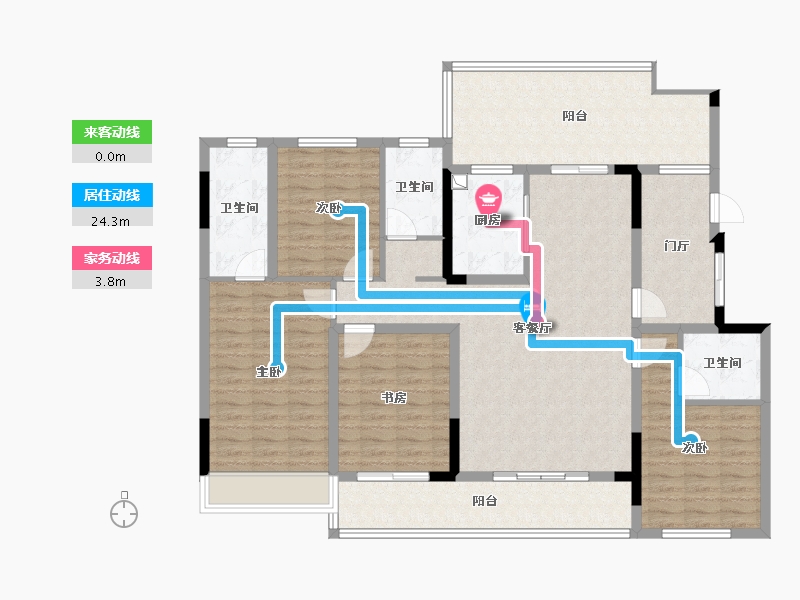 四川省-宜宾市-成中.山河颂瑞府-137.64-户型库-动静线