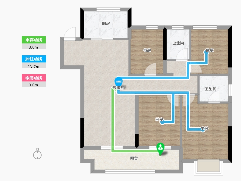 浙江省-嘉兴市-嘉宸府-92.01-户型库-动静线