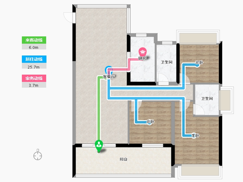 湖北省-孝感市-碧溪天地-104.15-户型库-动静线