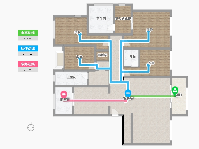 江苏省-南京市-景枫法兰谷-151.20-户型库-动静线