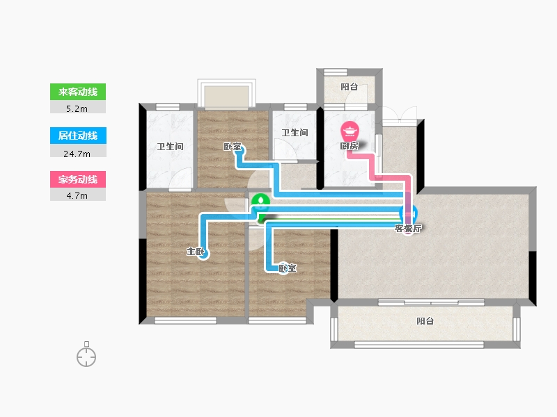 四川省-成都市-宽窄学府-82.31-户型库-动静线