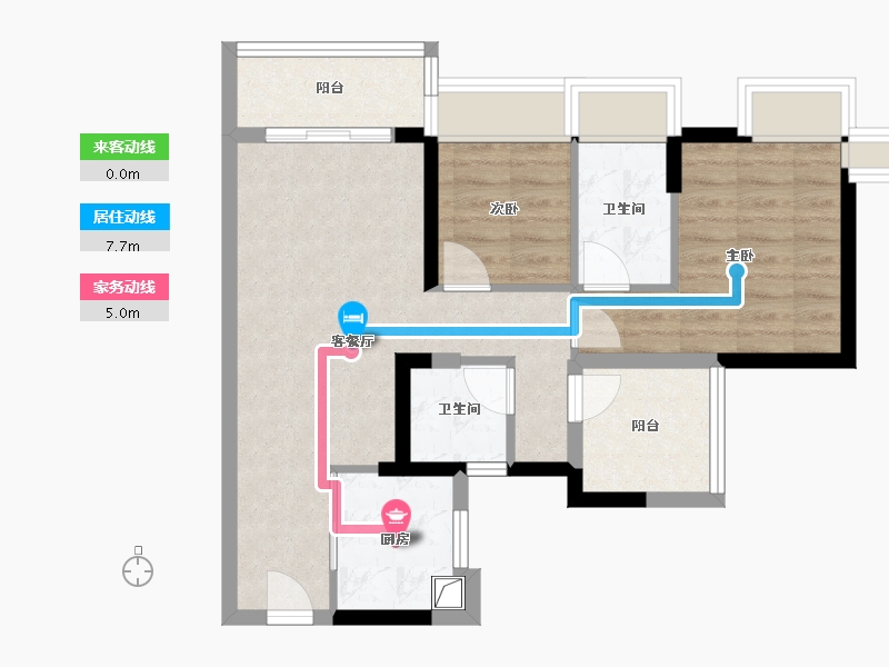 广东省-广州市-保利珑悦-61.96-户型库-动静线