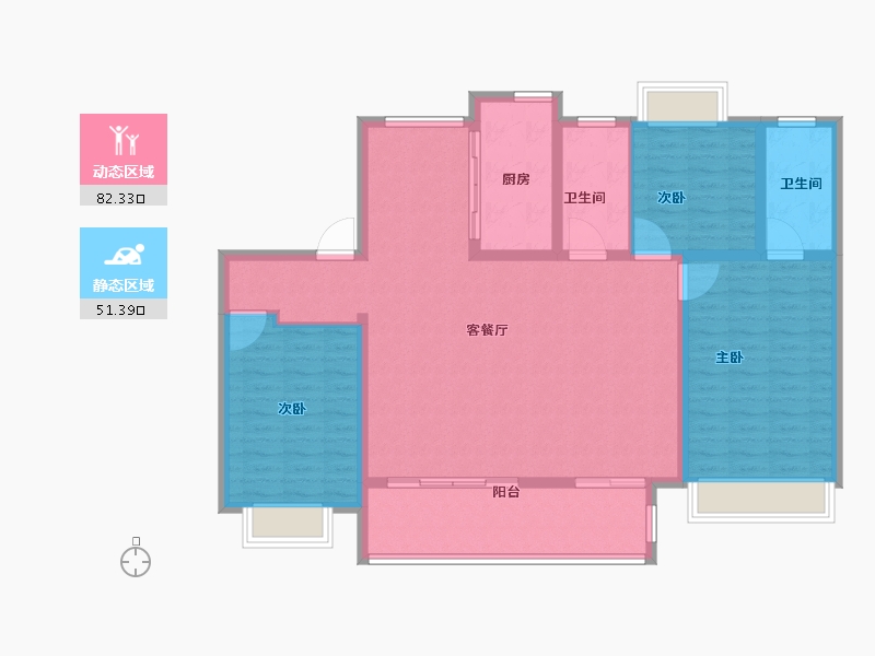 江苏省-宿迁市-沭阳富园玖誉府-121.60-户型库-动静分区