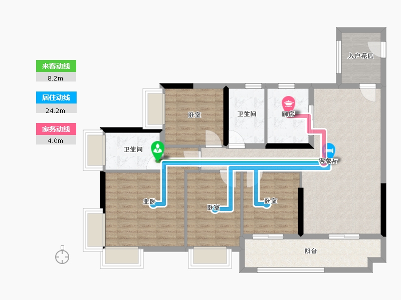 广东省-广州市-珠江·海珠里-103.13-户型库-动静线