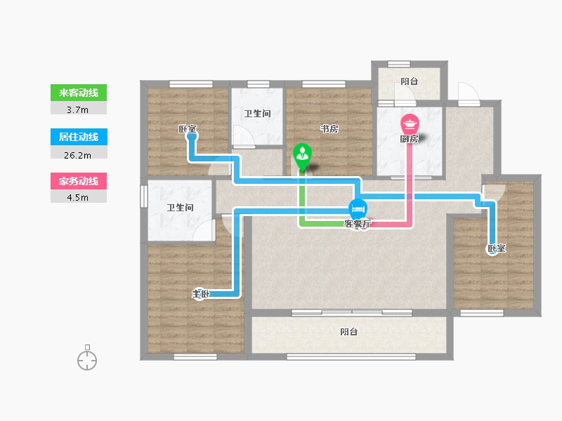 四川省-成都市-保利天府和颂二期-117.28-户型库-动静线