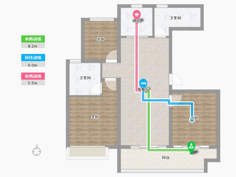 江苏省-宿迁市-沭阳富园玖誉府-100.00-户型库-动静线