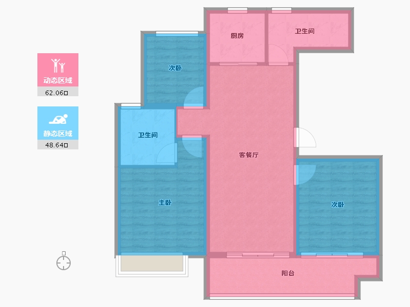 江苏省-宿迁市-沭阳富园玖誉府-100.00-户型库-动静分区