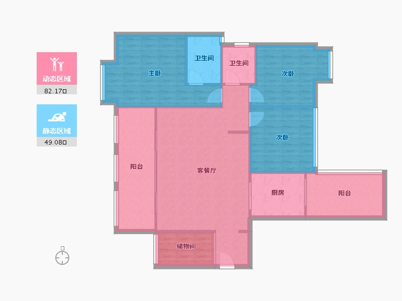 四川省-成都市-名著司南-93.23-户型库-动静分区