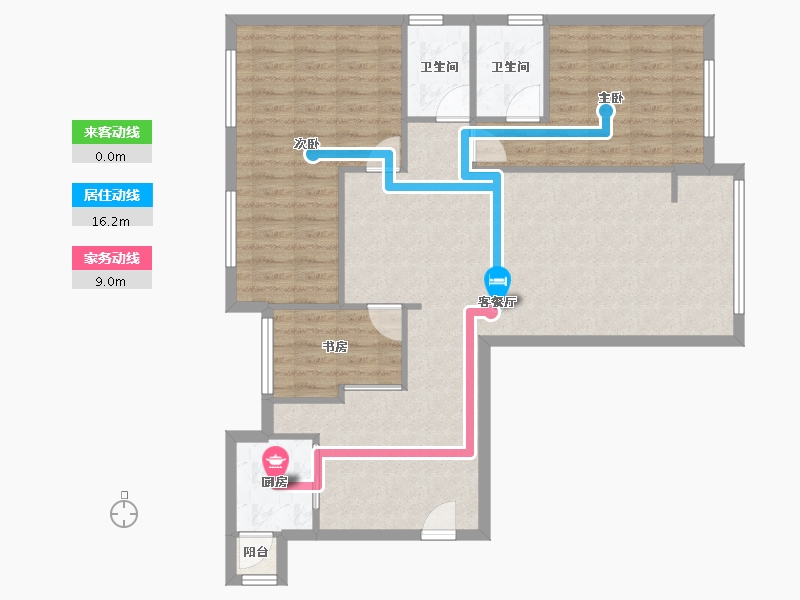 福建省-漳州市-碧湖天骄-92.50-户型库-动静线