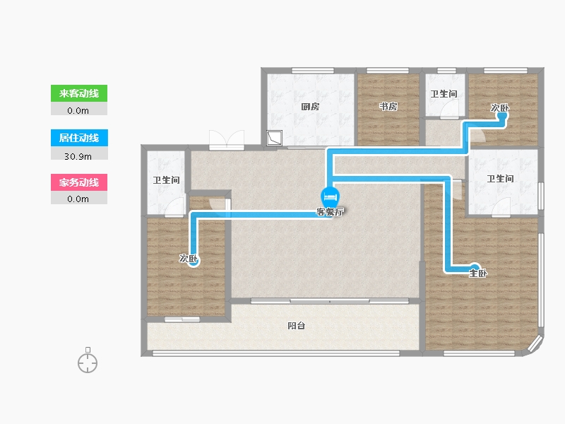 浙江省-金华市-绿城凤起潮鸣-172.08-户型库-动静线