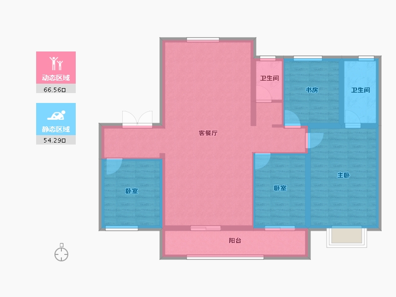 河北省-石家庄市-红星美凯龙天玺-136.00-户型库-动静分区