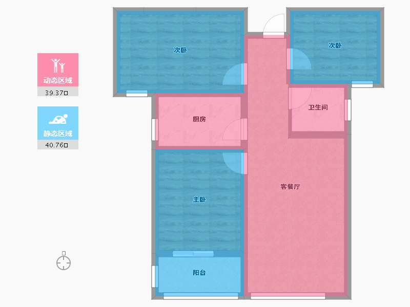 山西省-临汾市-理想家-83.00-户型库-动静分区