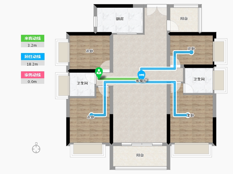 广东省-惠州市-惠州交投金河悦府-103.83-户型库-动静线