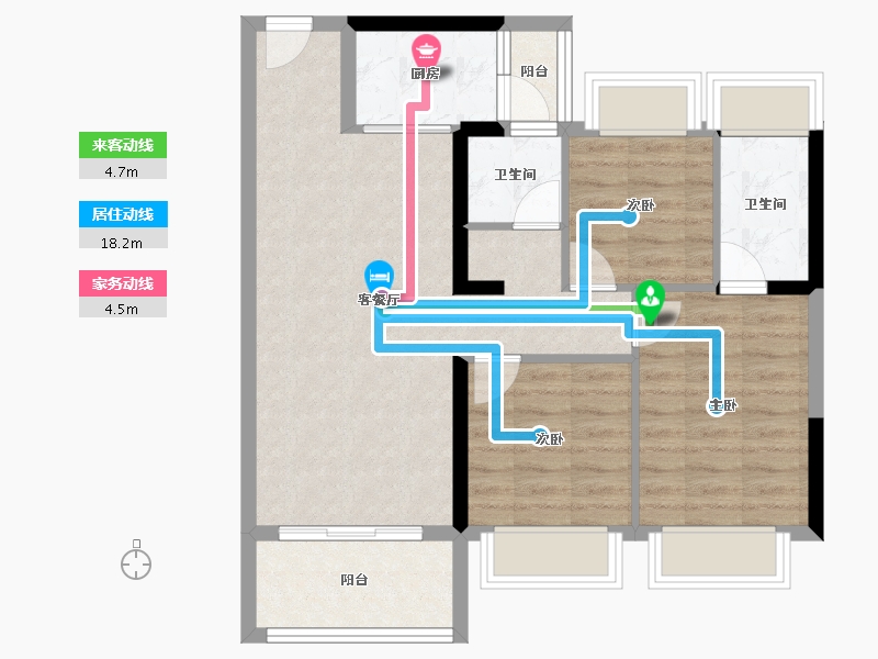 广东省-惠州市-惠州交投金河悦府-73.31-户型库-动静线