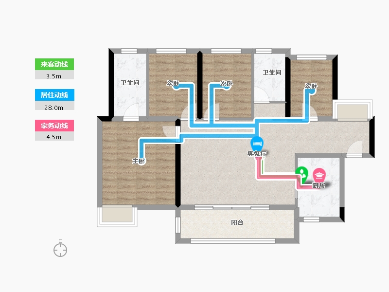 广东省-深圳市-阅臻府-93.48-户型库-动静线