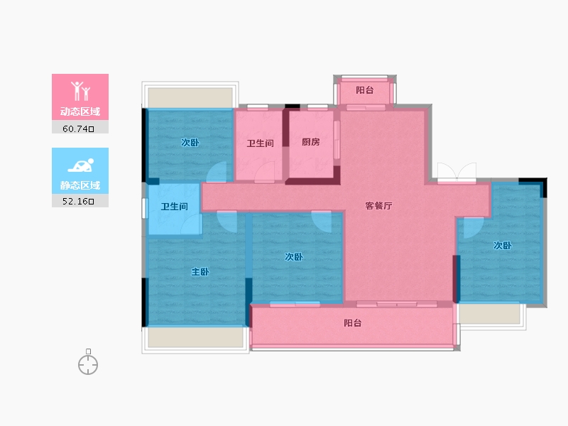 江西省-赣州市-悦公馆-101.59-户型库-动静分区