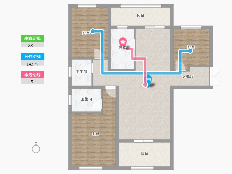 陕西省-汉中市-桃李佳苑-99.27-户型库-动静线