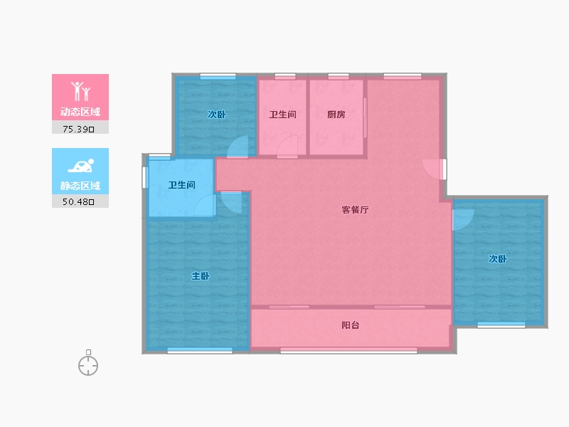 浙江省-嘉兴市-万城尚园-115.20-户型库-动静分区