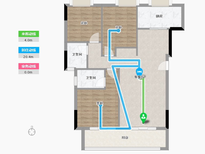 福建省-三明市-东城悦府-91.38-户型库-动静线