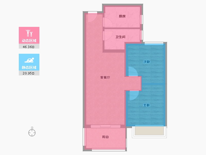 河南省-南阳市-华清源中州学府-59.96-户型库-动静分区