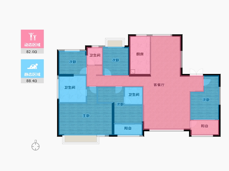 福建省-厦门市-厦门竞配建五缘橖月-155.58-户型库-动静分区