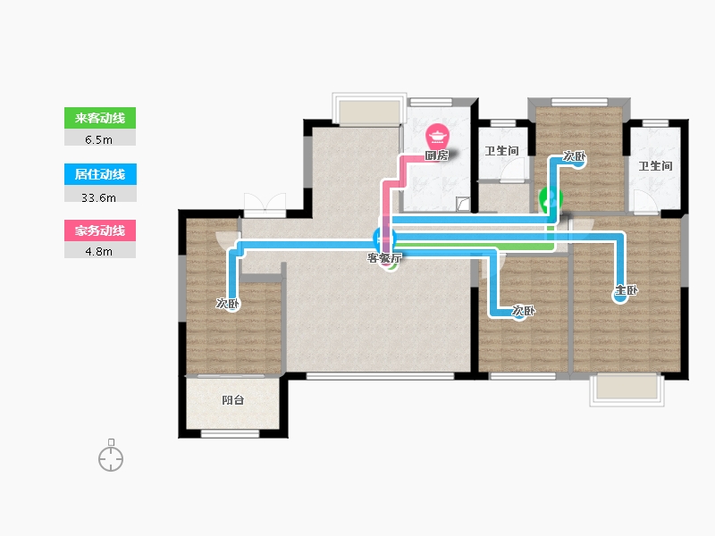 福建省-厦门市-厦门竞配建五缘橖月-117.34-户型库-动静线