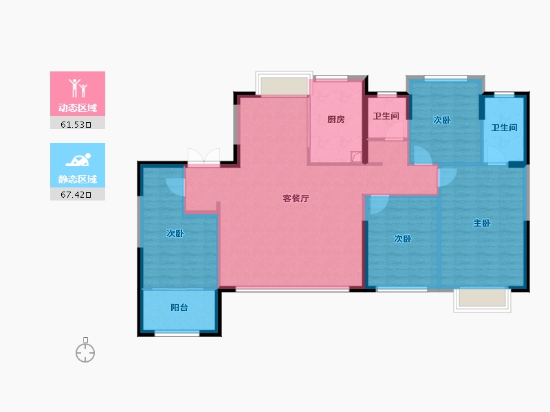 福建省-厦门市-厦门竞配建五缘橖月-117.34-户型库-动静分区