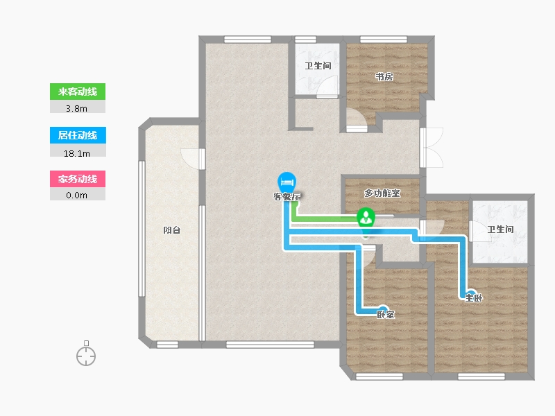 黑龙江省-哈尔滨市-外滩壹号院-128.09-户型库-动静线