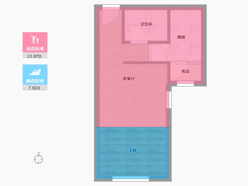 北京-北京市-龙山家园1区-36.00-户型库-动静分区