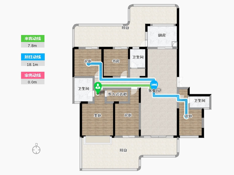 四川省-绵阳市-九华府南台-180.00-户型库-动静线