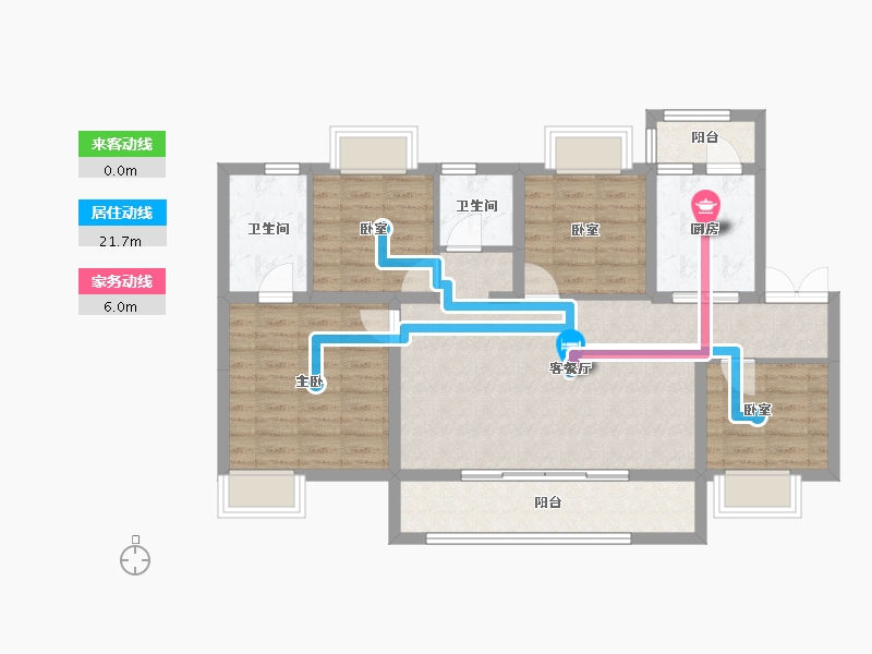 四川省-成都市-宽窄学府-92.74-户型库-动静线