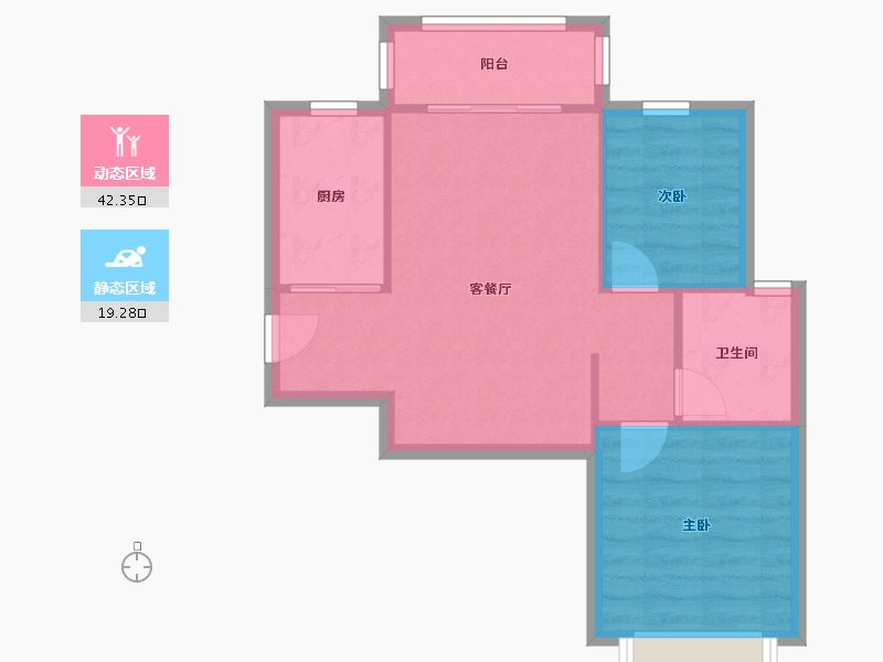 江苏省-南通市-恒大海上威尼斯-63.36-户型库-动静分区