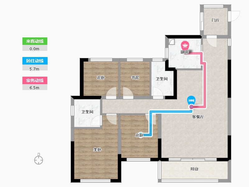 浙江省-宁波市-保利瑧誉-99.93-户型库-动静线