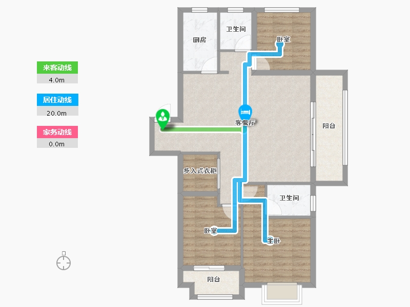 浙江省-嘉兴市-嘉宸府-92.00-户型库-动静线